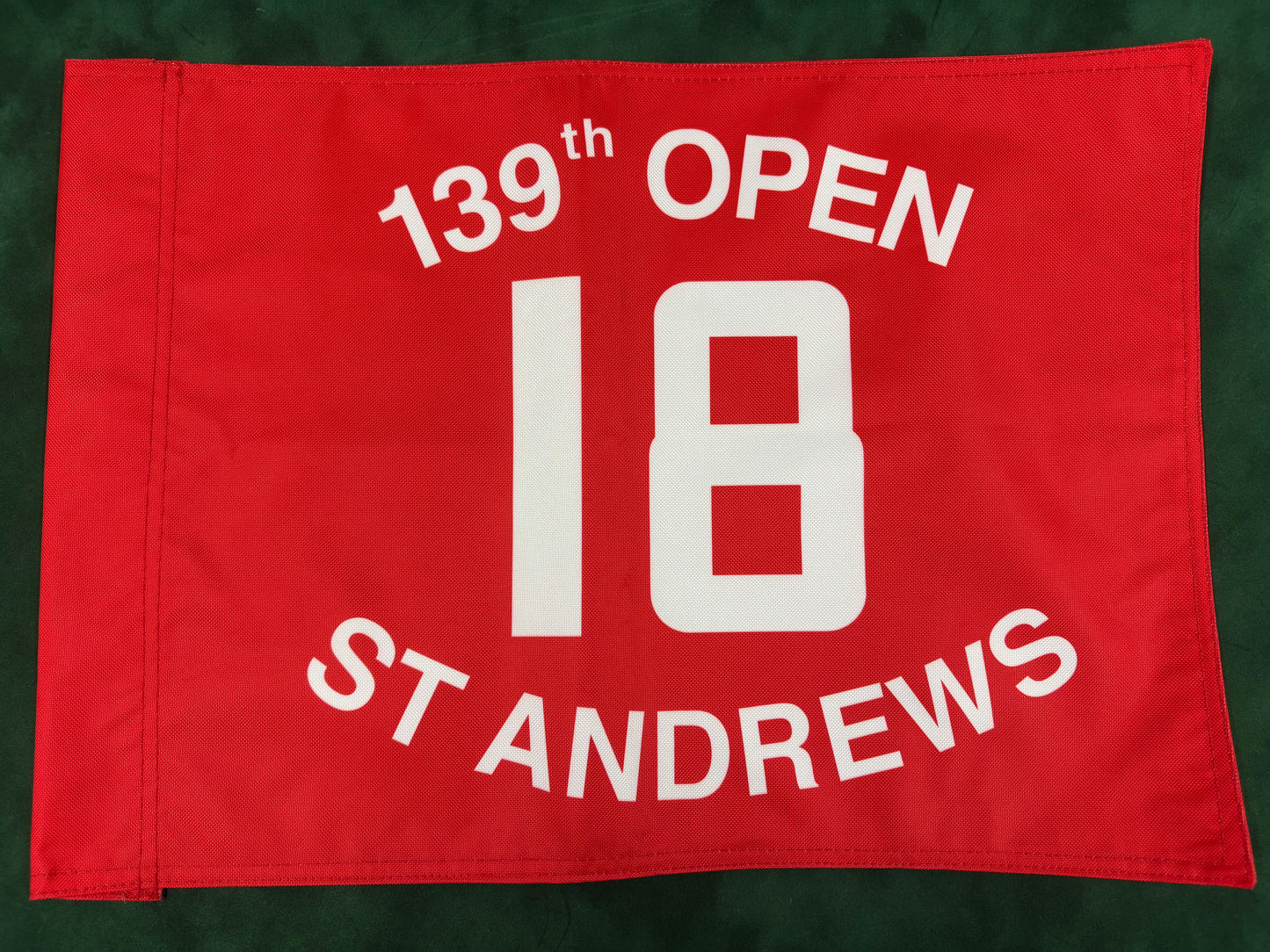 139th Open Championship at St Andrews Unsigned Golf Flag (Red)