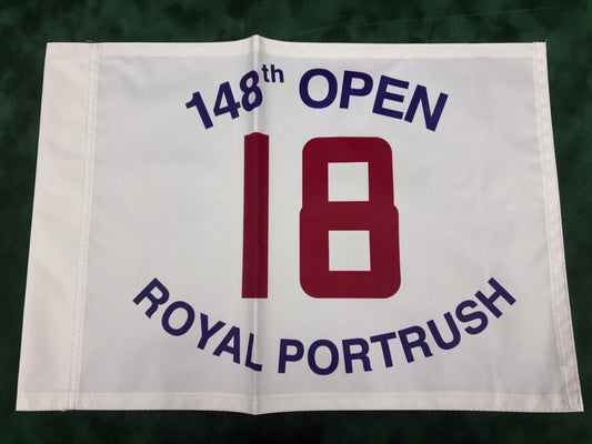 148th Open Championship at Royal Portrush Unsigned Golf Flag (White)