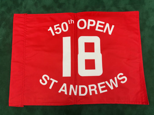 150th Open Championship at St Andrews Unsigned Golf Flag (Red)