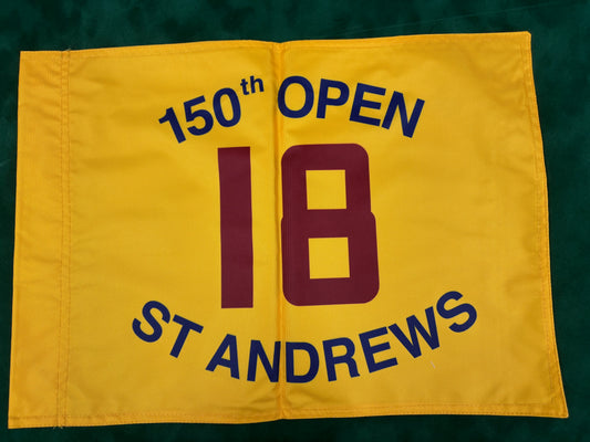 150th Open Championship at St Andrews Unsigned Golf Flag (Yellow)