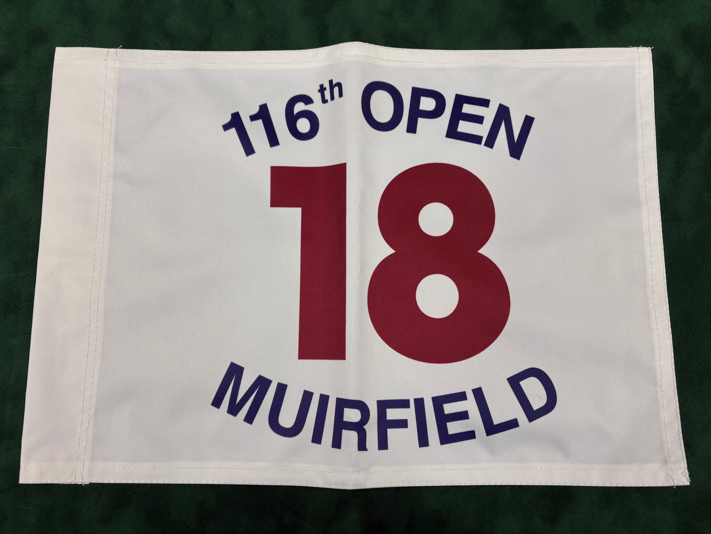 116th Open Championship at Muirfield Unsigned Golf Flag (White)