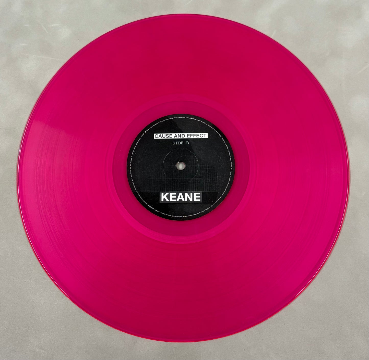 Tom Chaplin 'Keane' Signed Cause and Effect 12'' Vinyl with COA