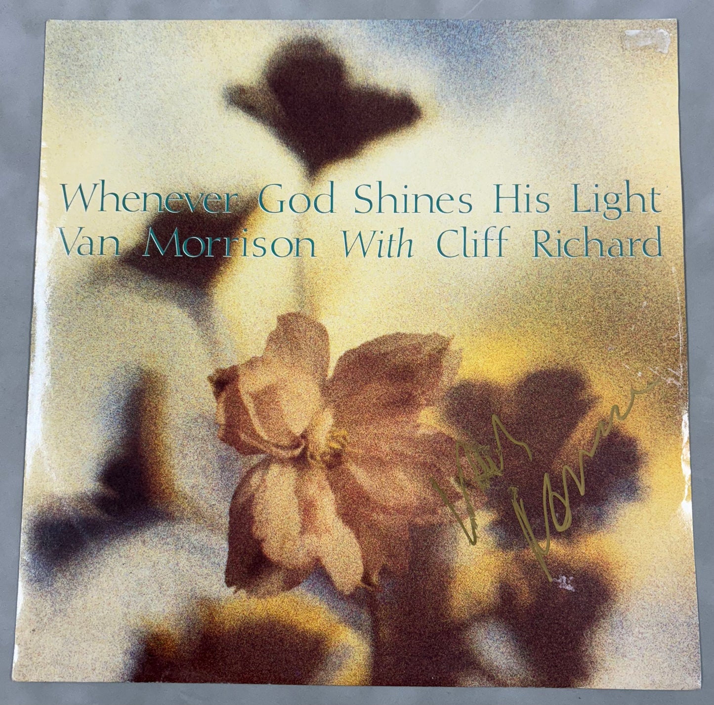 Van Morrison Signed Whenever God Shines His Light 12'' Vinyl with COA