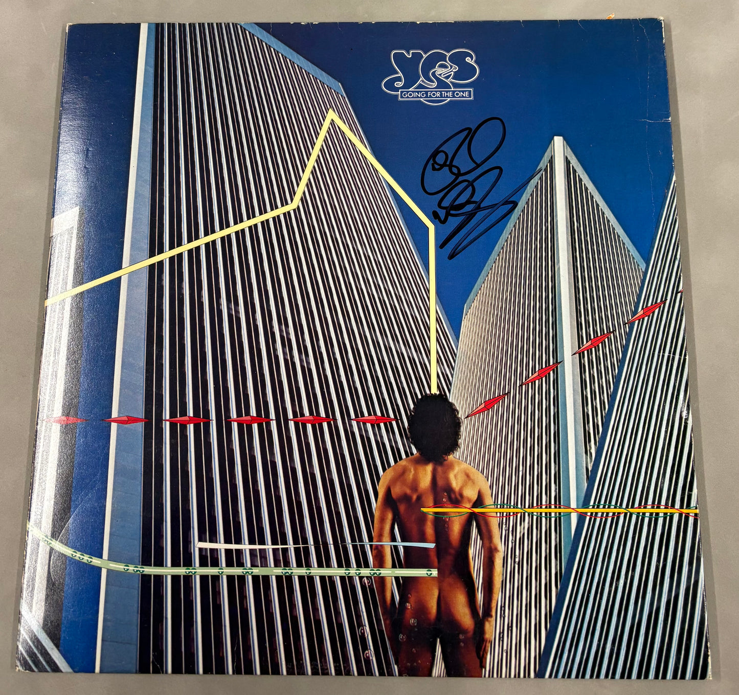 Rick Wakeman 'Yes' Signed Going For The One 12'' Vinyl with COA