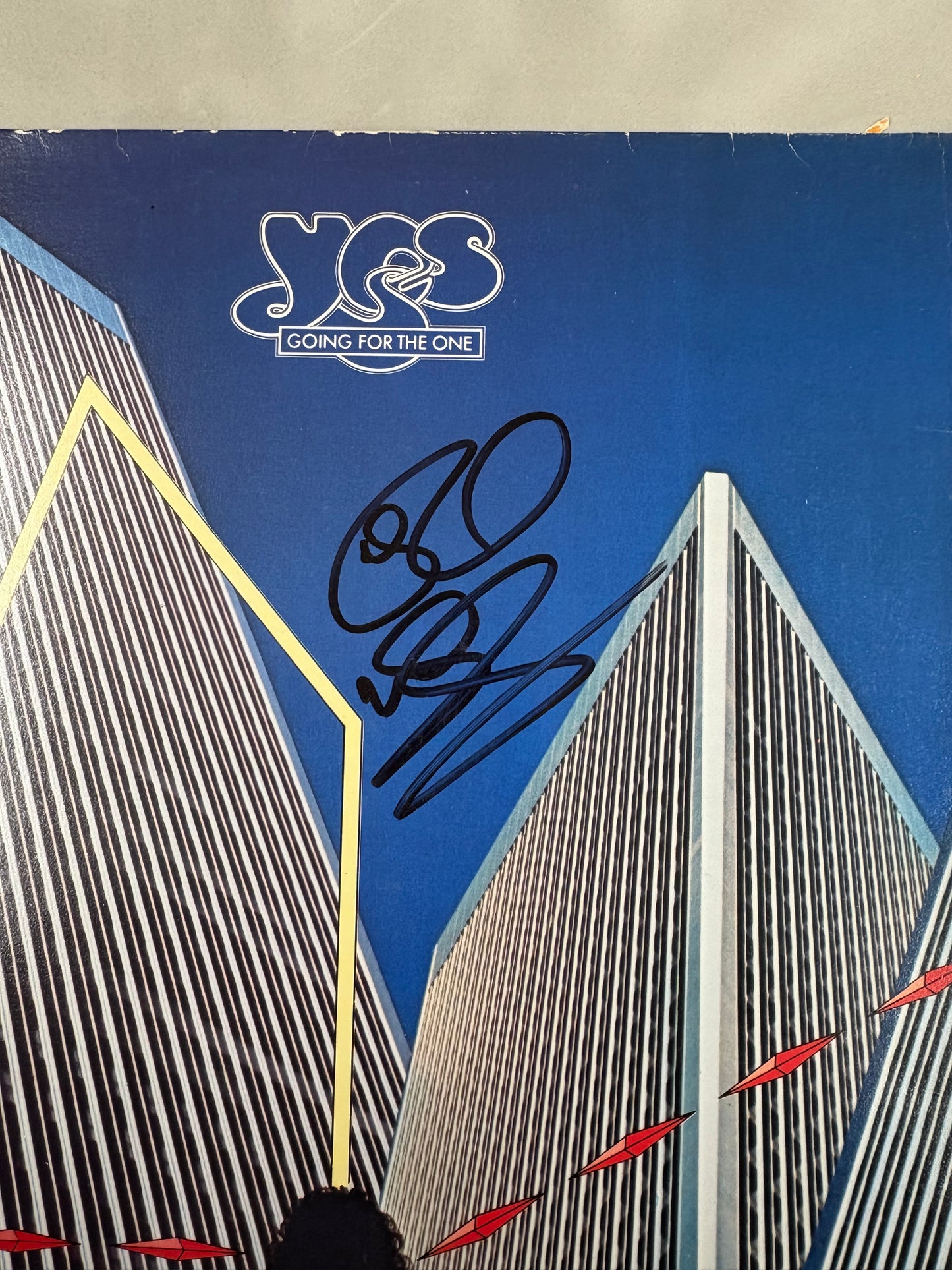 Rick Wakeman 'Yes' Signed Going For The One 12'' Vinyl with COA