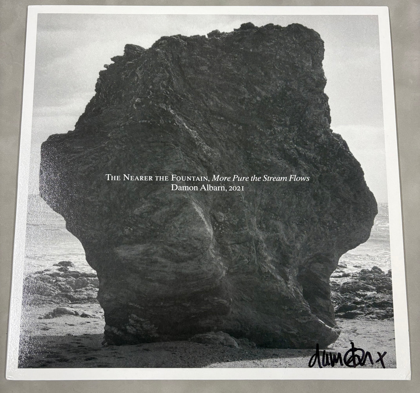 Damon Albarn Signed The Nearer the Fountain, More Pure the Stream Flows 12'' Vinyl with COA (2)