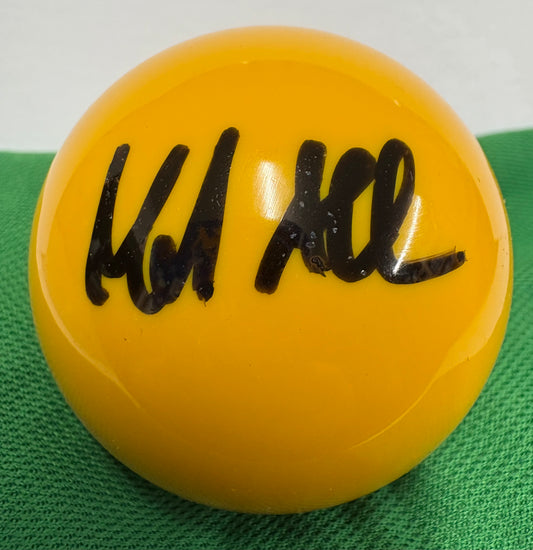 Mark Allen Signed YELLOW Snooker Ball + Dealer COA