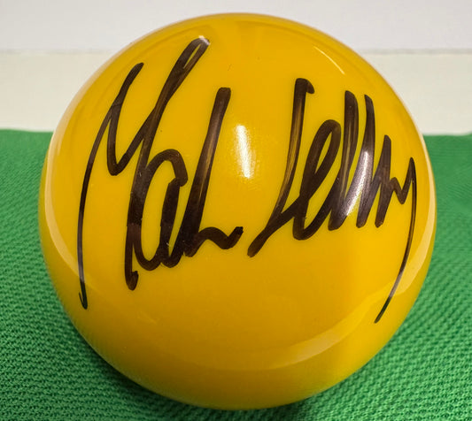Mark Selby Signed YELLOW Snooker Ball + Dealer COA