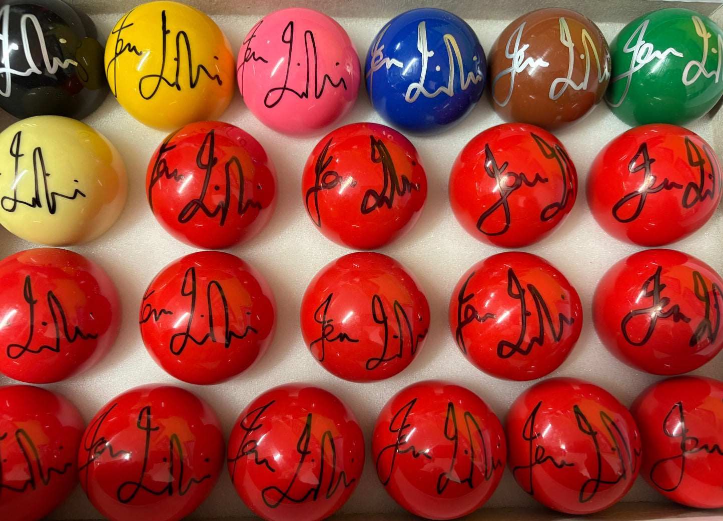 Jack Lisowski Signed GREEN Snooker Ball (Private Signing) + Dealer COA