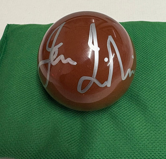 Jack Lisowski Signed BROWN Snooker Ball (Private Signing) + Dealer COA