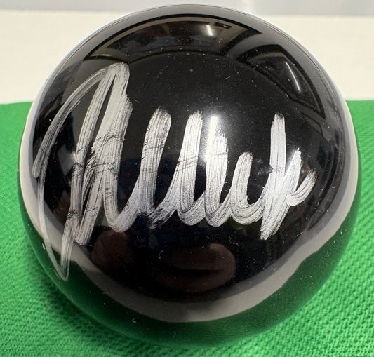 Judd Trump Signed BLACK Snooker Ball + Dealer COA