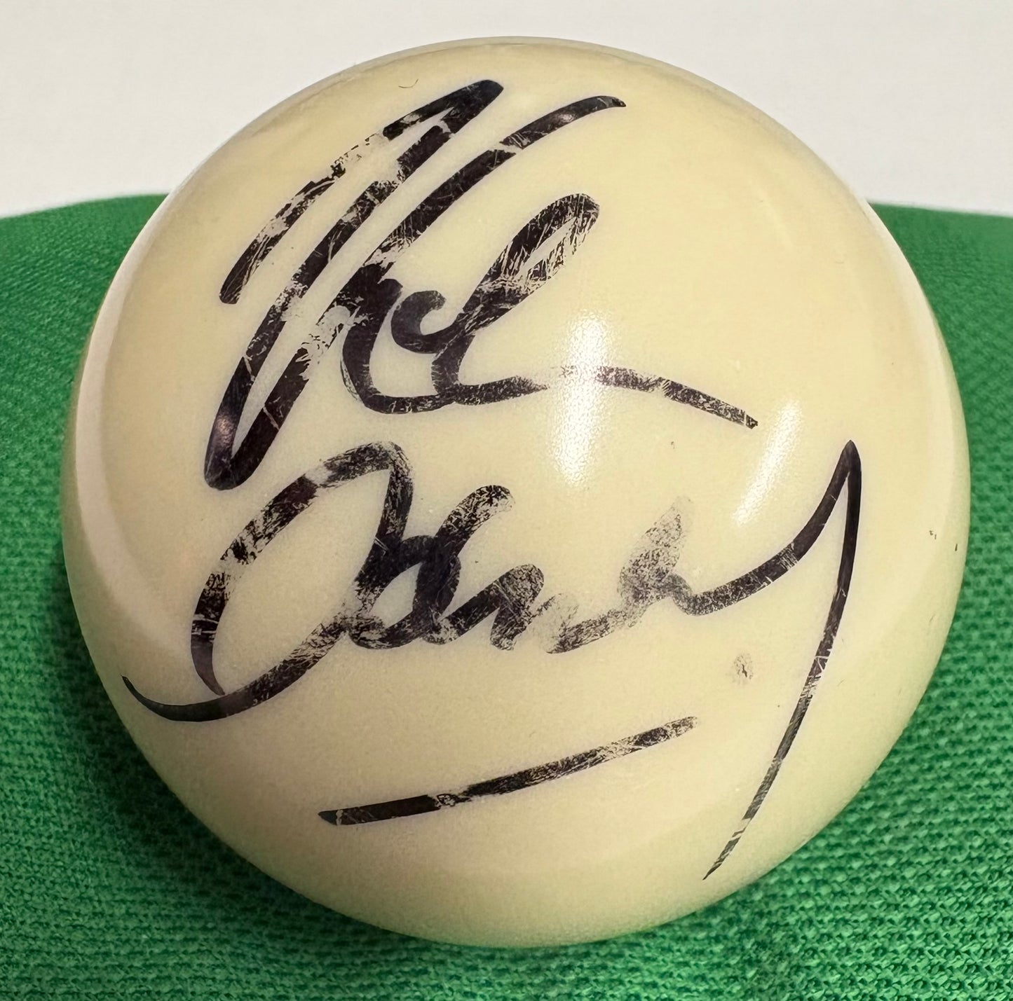 Ken Doherty Signed 3/4 Size WHITE Snooker Ball + Dealer COA
