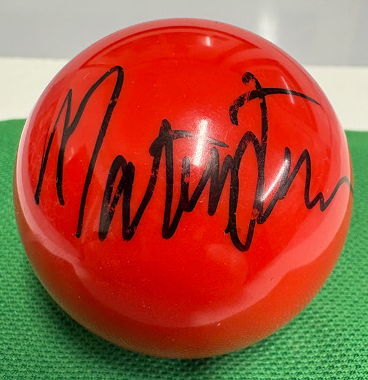 Matthew Stevens Signed 3/4 Size RED Snooker Ball + Dealer COA