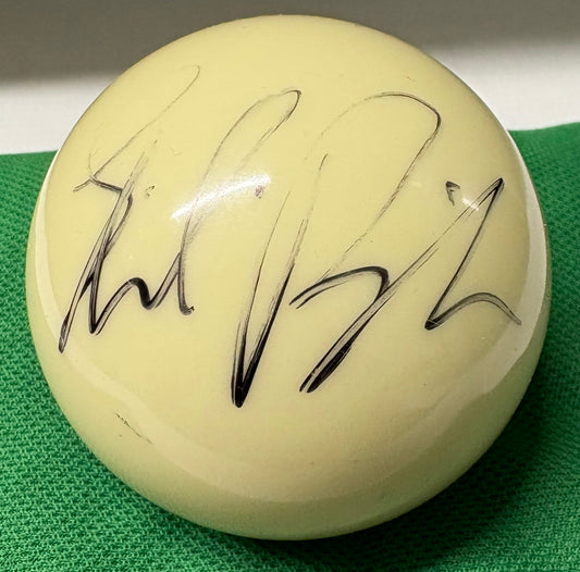 Stuart Bingham Signed WHITE Snooker Ball + Dealer COA