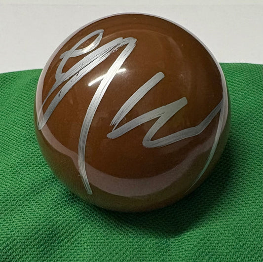 Si Jiahui Signed BROWN Snooker Ball + Dealer COA
