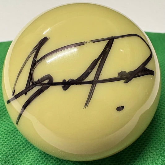 Desislava Bozhilova Signed WHITE Snooker Ball + Dealer COA