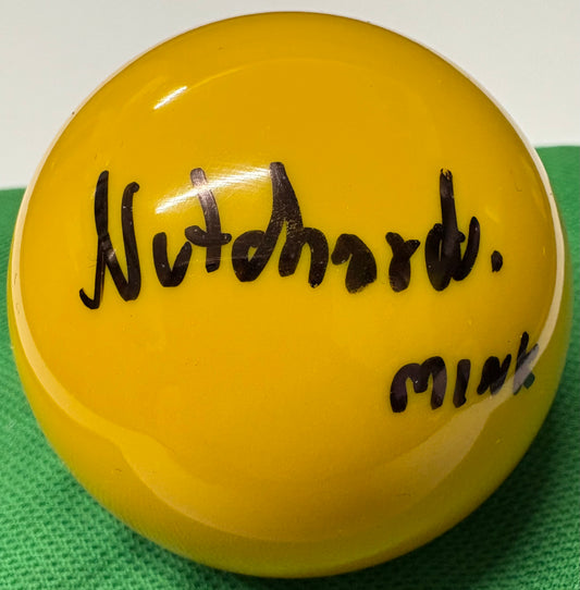 Mink Nutcharut Signed YELLOW Snooker Ball + Dealer COA