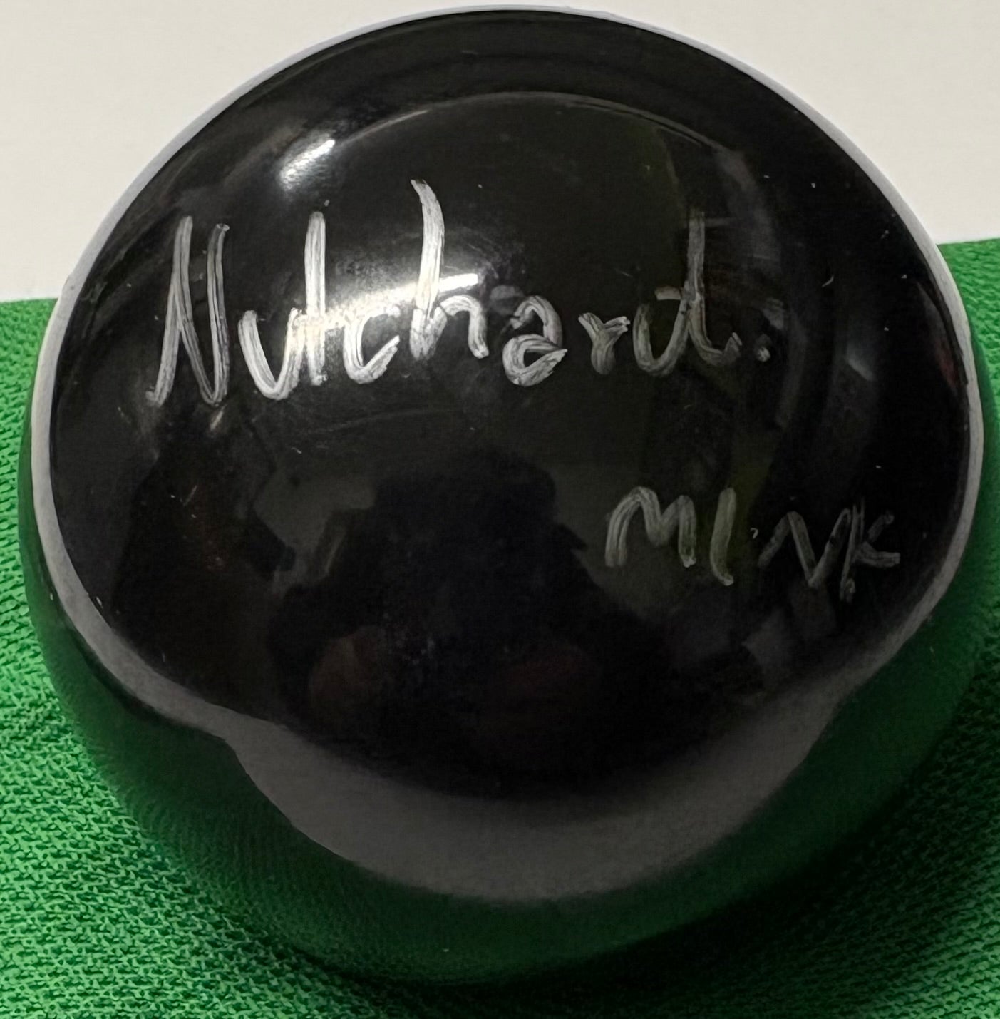 Mink Nutcharut Signed BLACK Snooker Ball + Dealer COA