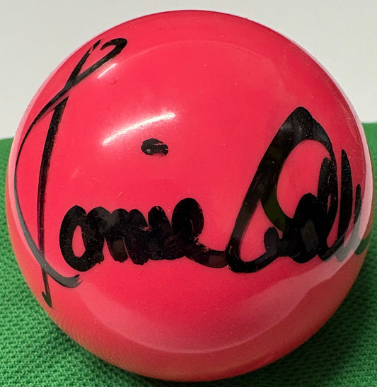 Ronnie O'Sullivan Signed PINK Snooker Ball + Dealer COA