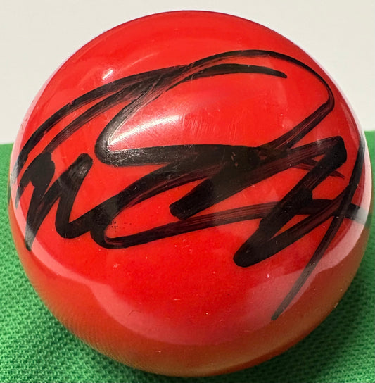 Ryan Day Signed RED Snooker Ball + Dealer COA