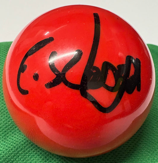 Elliott Slessor Signed RED Snooker Ball + Dealer COA