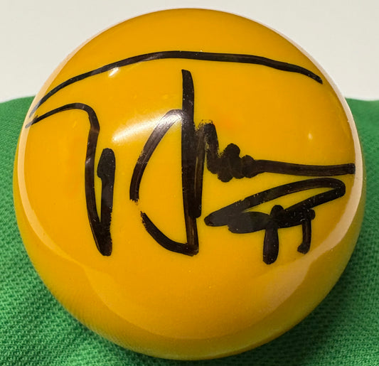 Thepchaiya Un-Nooh Signed YELLOW Snooker Ball + Dealer COA