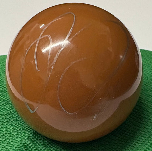Jak Jones Signed BROWN Snooker Ball + Dealer COA