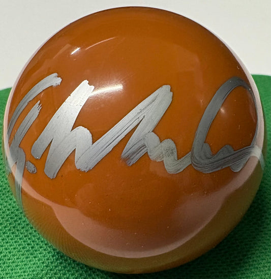 Gary Wilson Signed BROWN Snooker Ball + Dealer COA