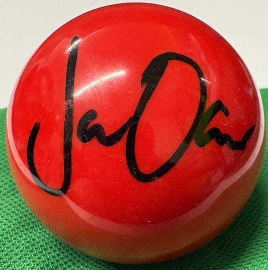 Joe O'Connor Signed RED Snooker Ball + Dealer COA