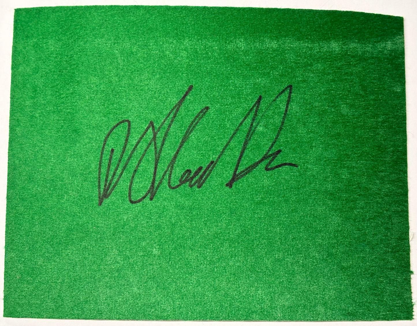 Anthony Hamilton Signed Snooker Baize (8x6 inch approx) with COA
