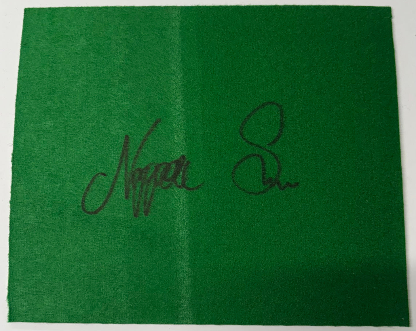 Noppon Saengkham Signed Snooker Baize (8x6 inch approx) with COA