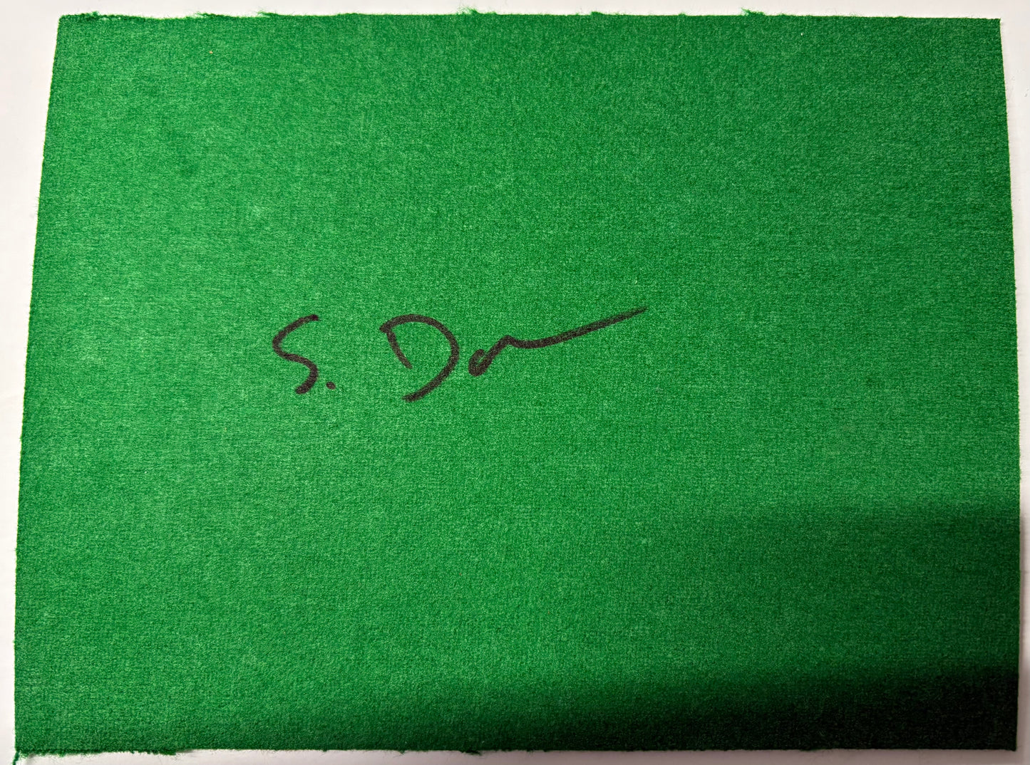 Scott Donaldson Signed Snooker Baize (8x6 inch approx) with COA