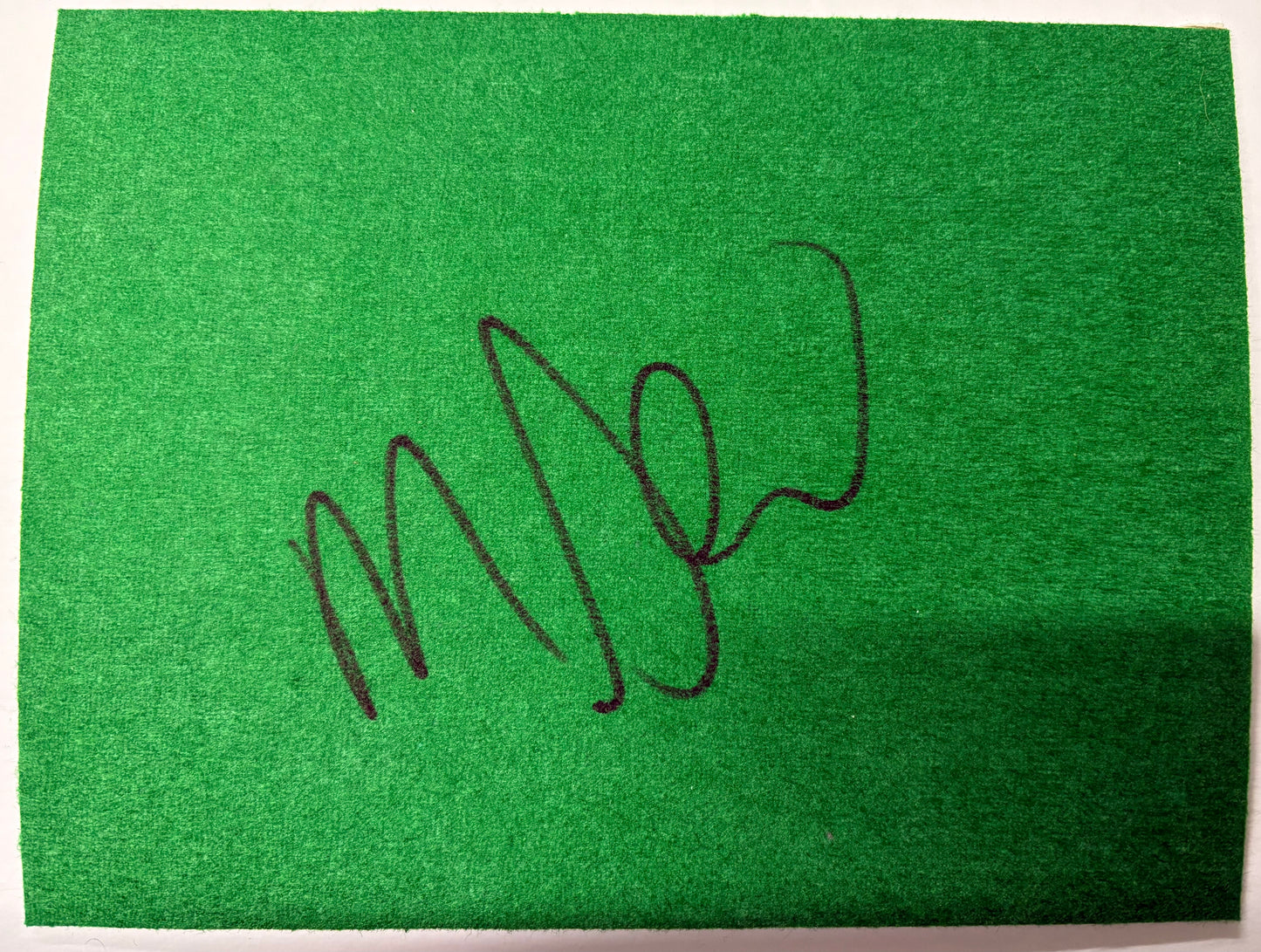 Matthew Selt Signed Snooker Baize (8x6 inch approx) with COA