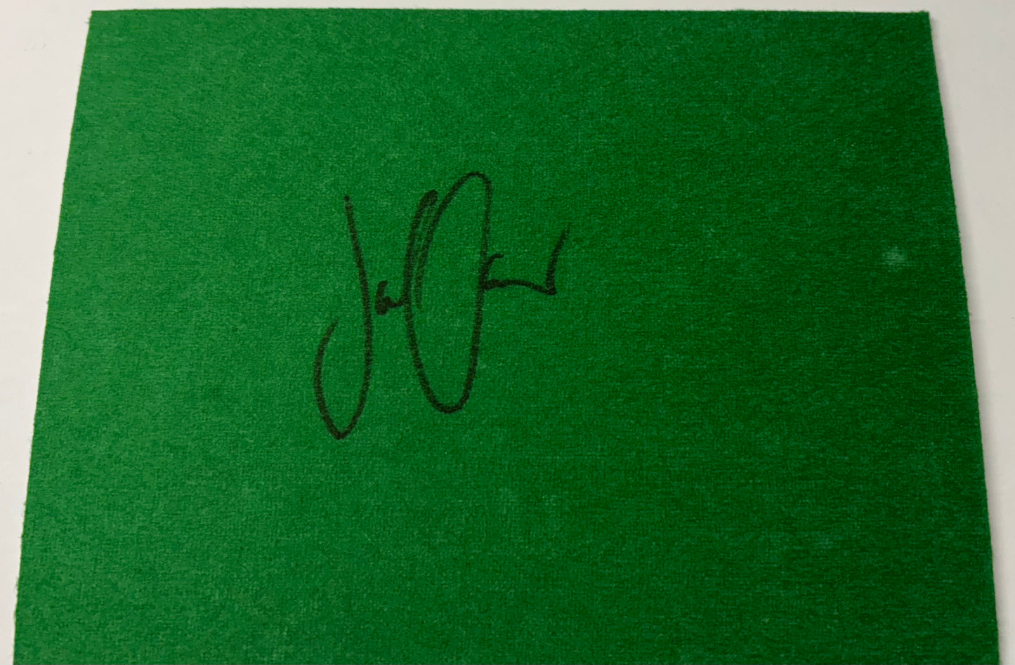 Joe O'Connor Signed Snooker Baize (8x6 inch approx) with COA