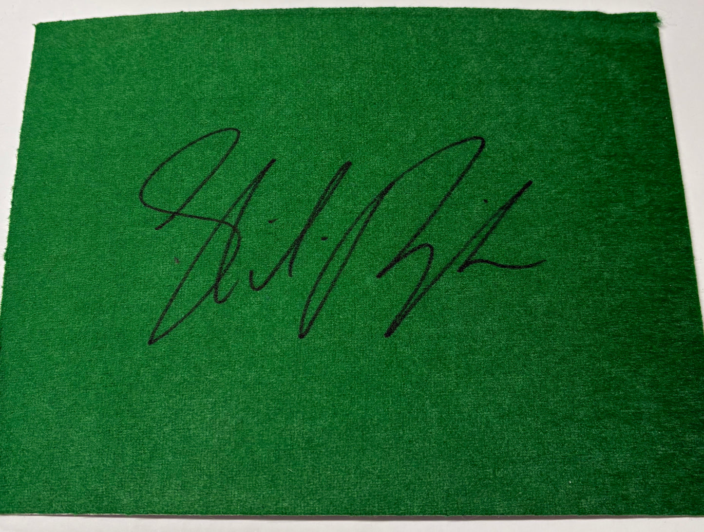 Stuart Bingham Signed Snooker Baize (8x6 inch approx) with COA