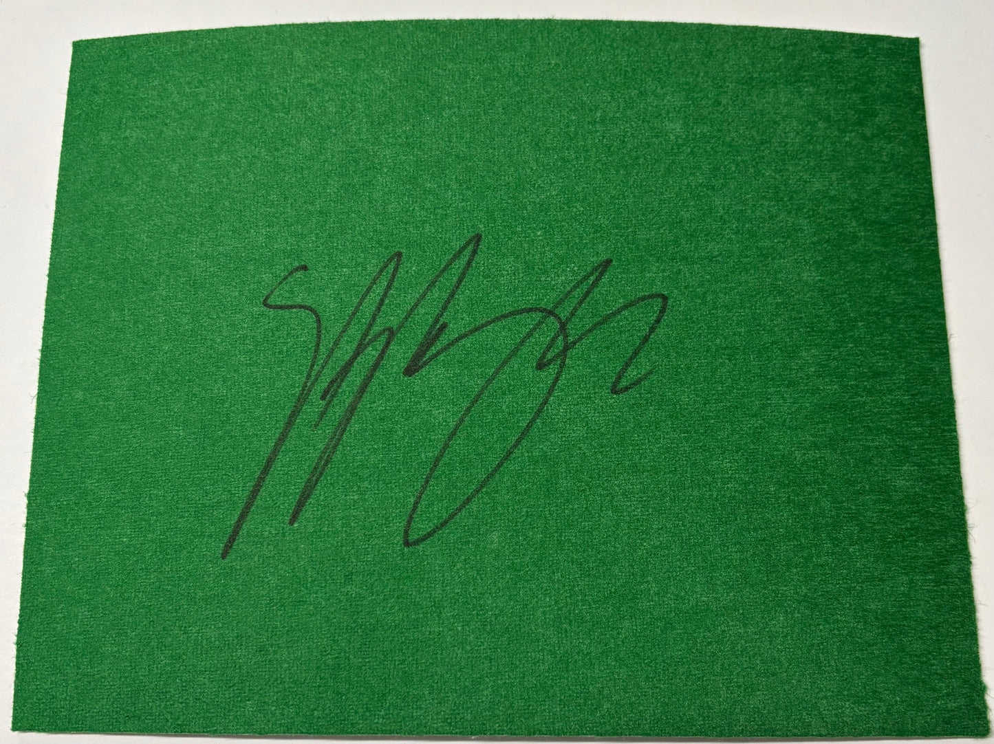 Stephen Maguire Signed Snooker Baize (8x6 inch approx) with COA