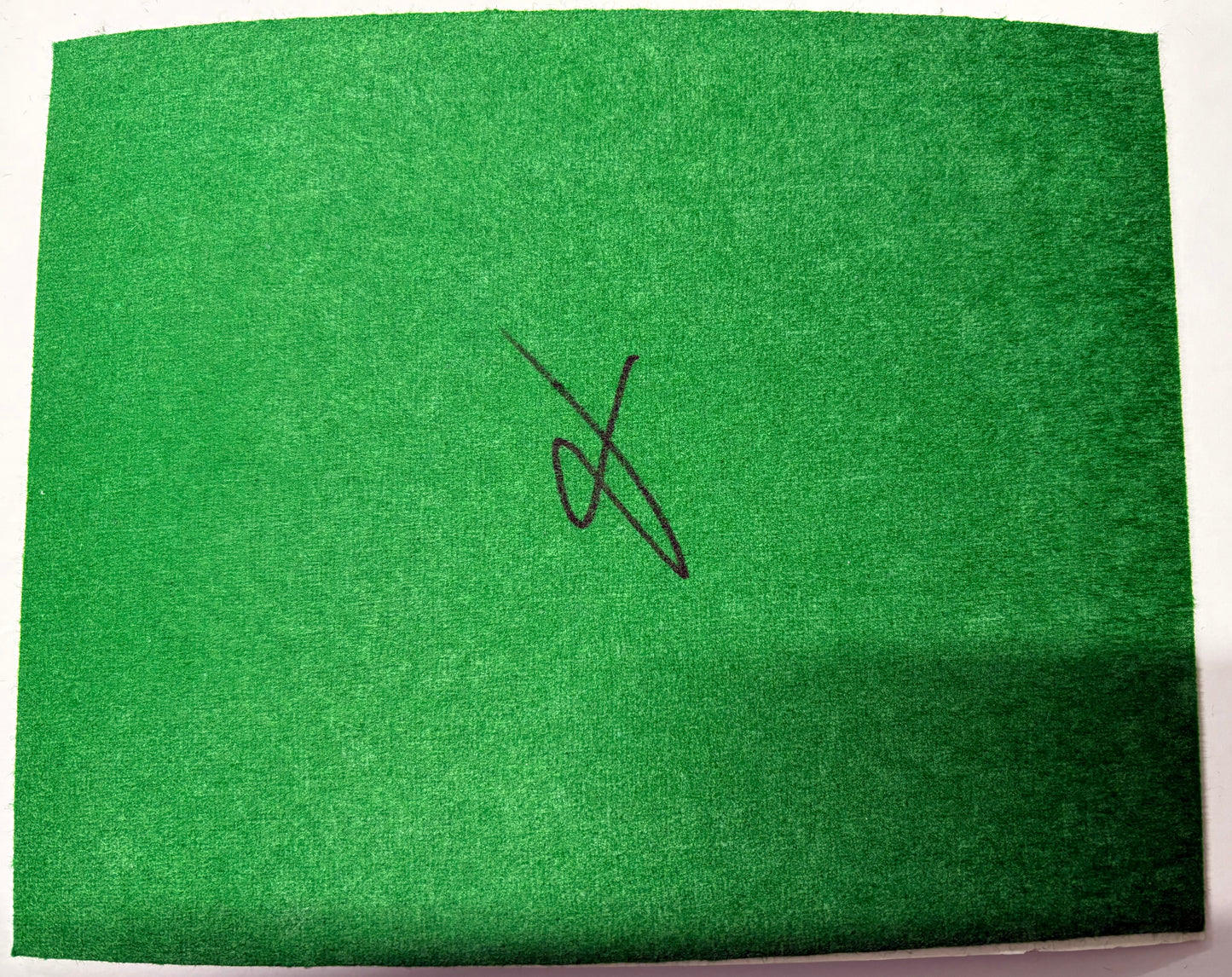 Julien Leclercq Signed Snooker Baize (8x6 inch approx) with COA