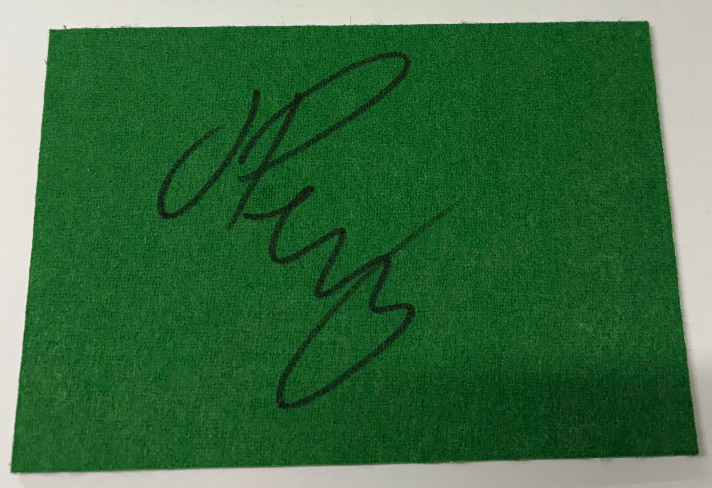 Joe Perry Signed Snooker Baize (6x4 inch approx) with COA