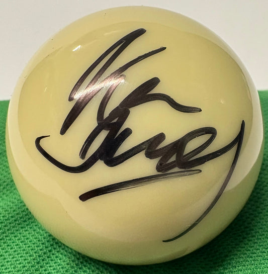 Ken Doherty Signed WHITE Snooker Ball with COA