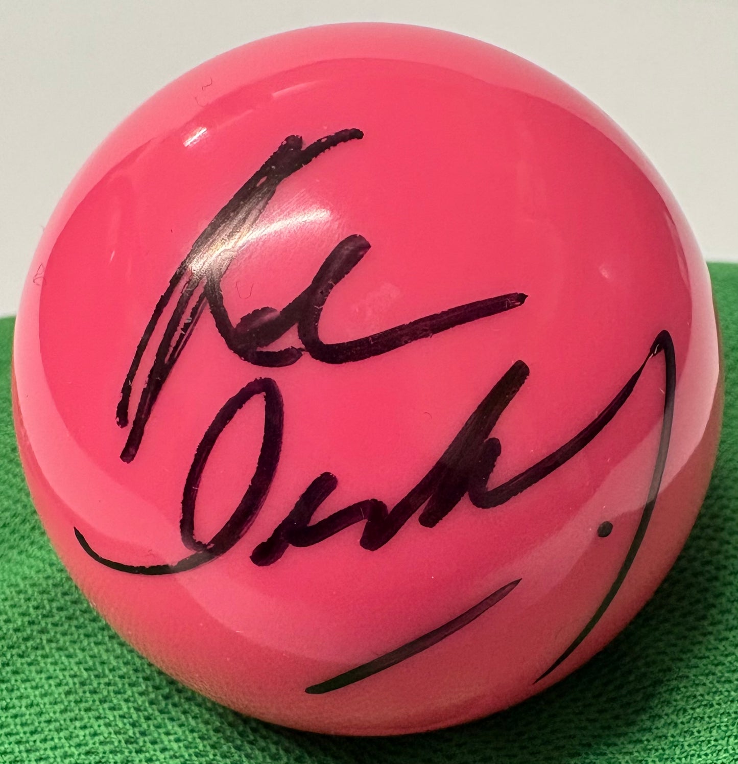 Ken Doherty Signed PINK Snooker Ball with COA