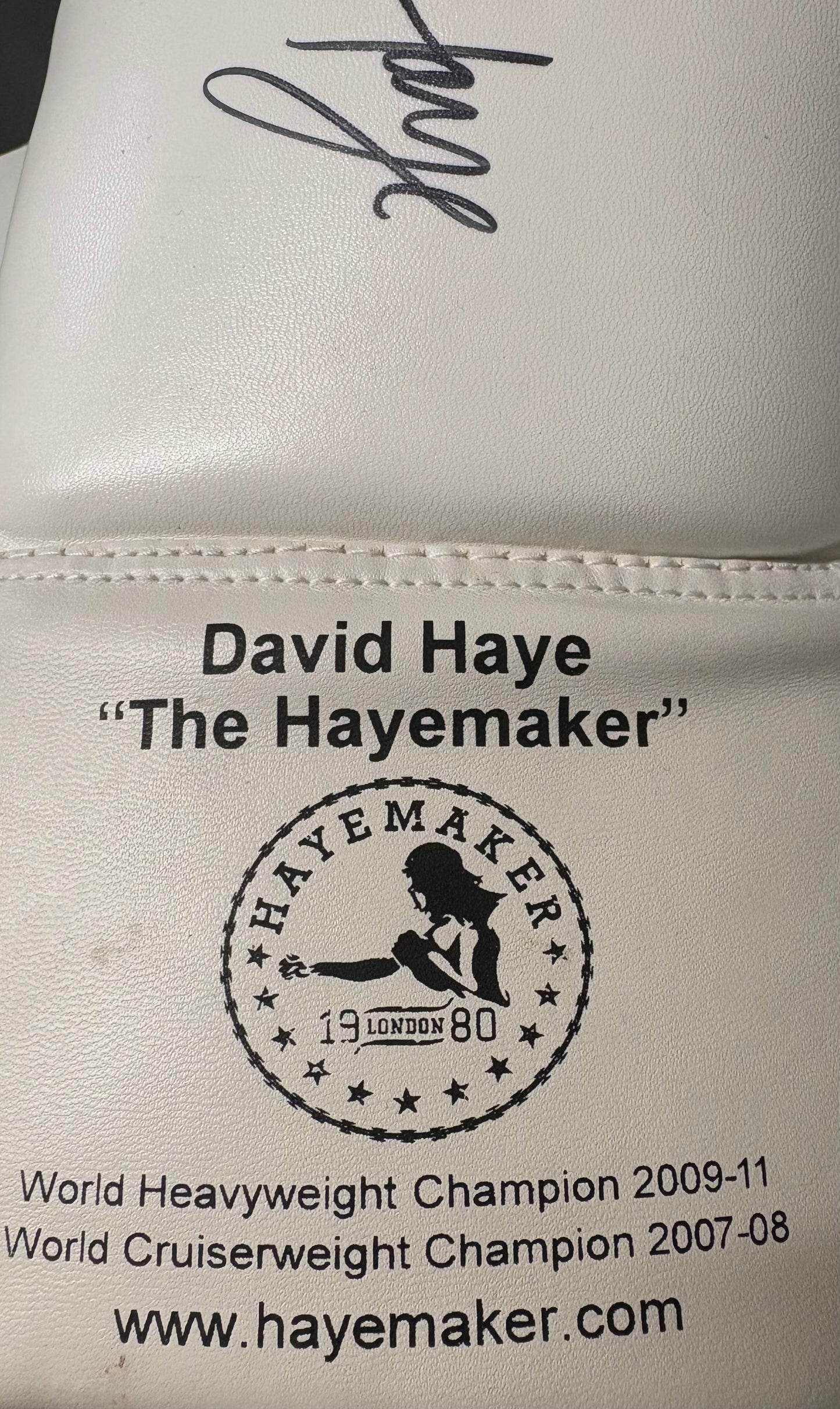 David Haye 'The Haymaker' Signed White Boxing Glove with COA