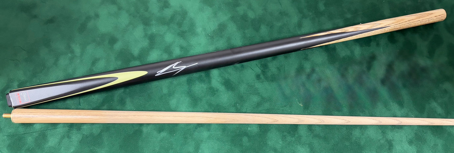 Luca Brecel Signed Black Classic Snooker Cue with COA