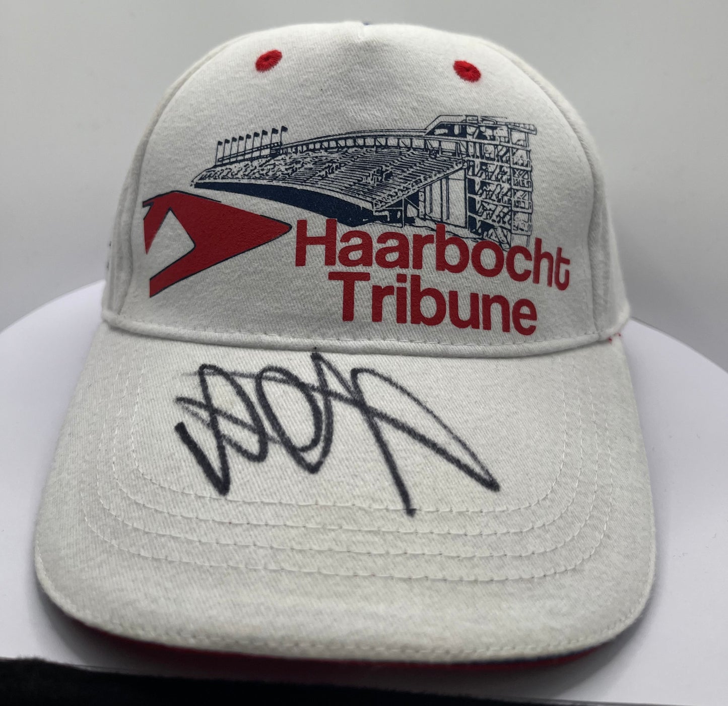 Valentino Rossi Signed Assen Racing Circuit White & Red MotoGP Cap with COA