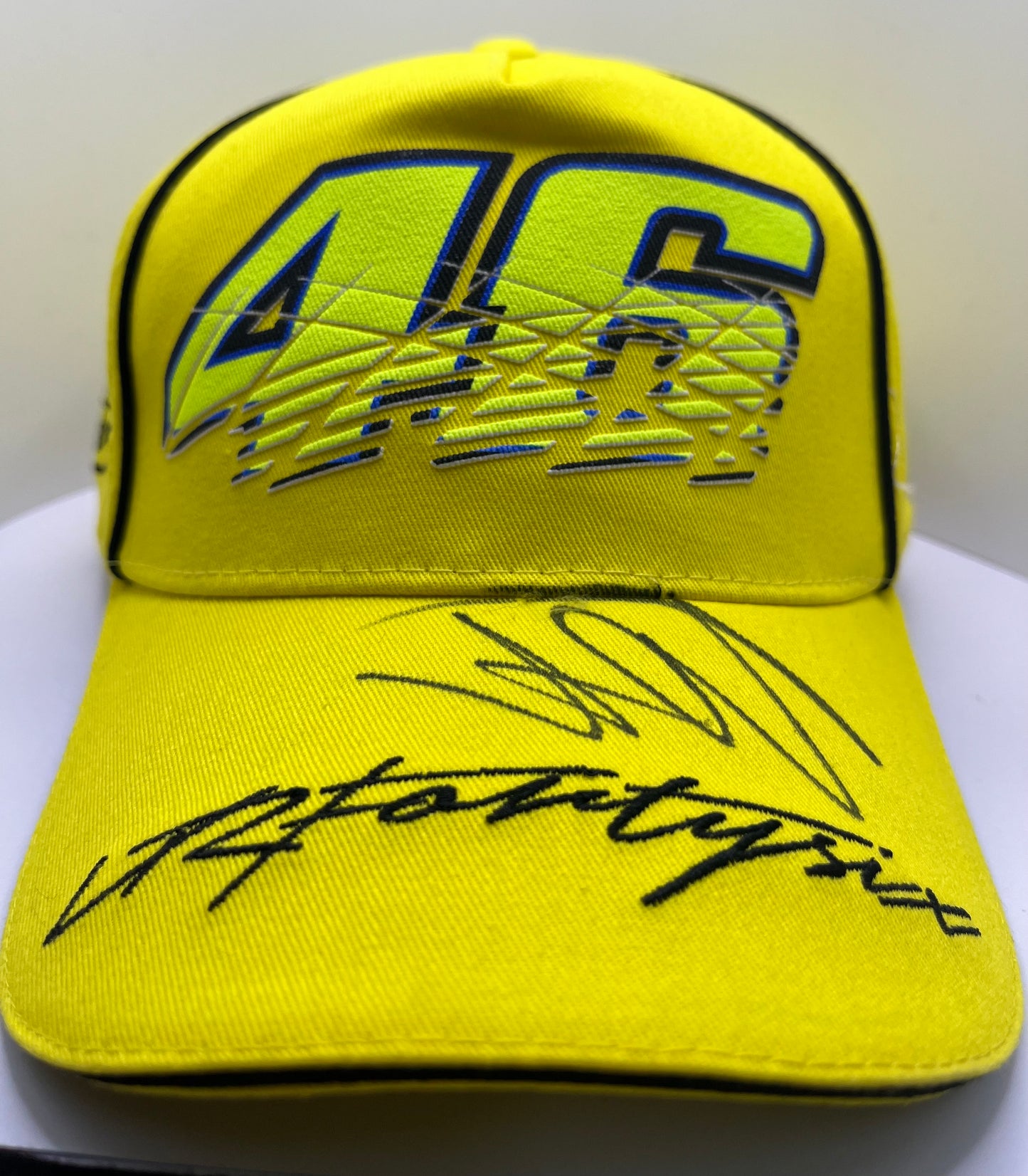 Valentino Rossi Signed Yellow VRFortySix MotoGP Cap with COA