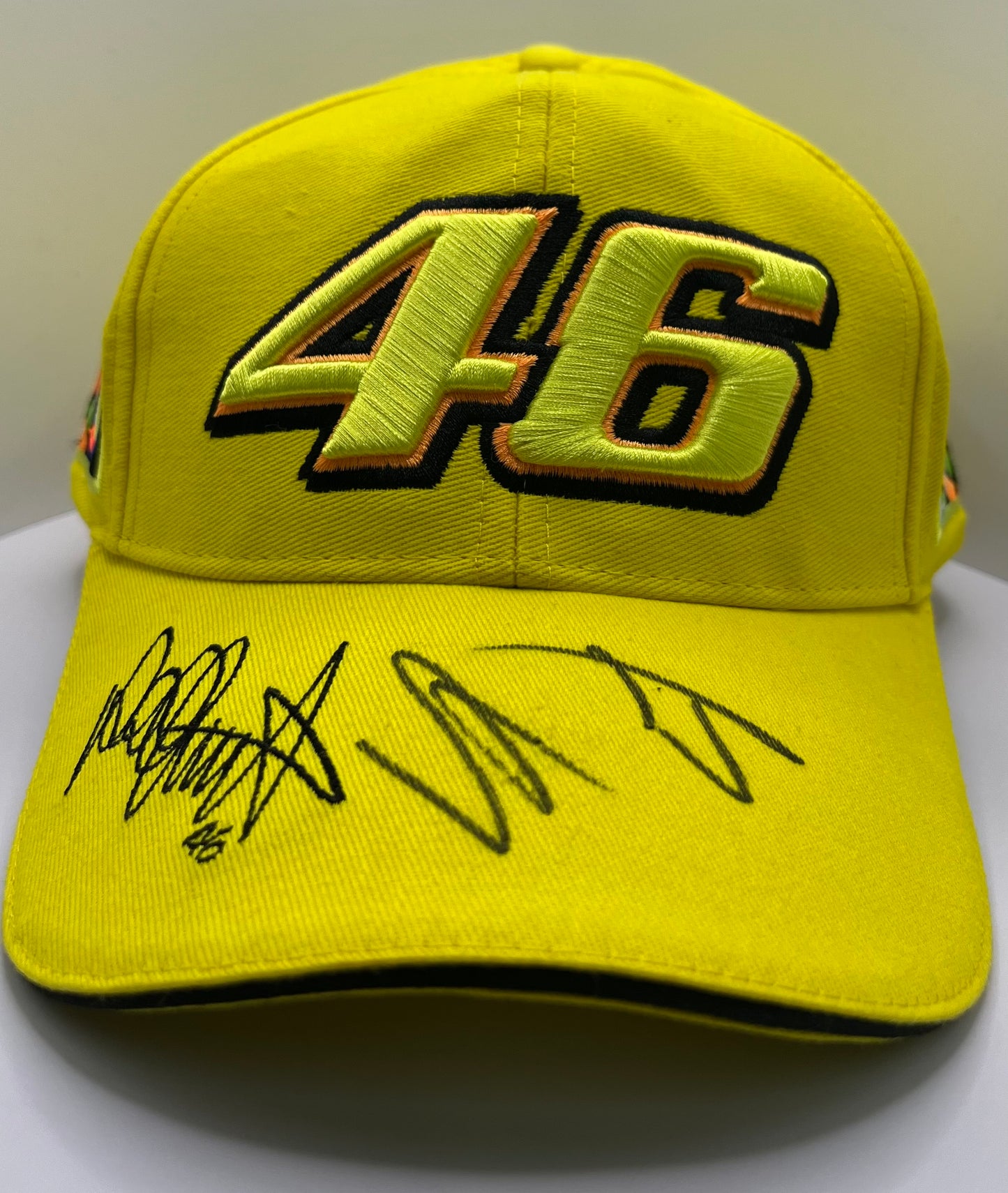 Valentino Rossi Signed Yellow 46 MotoGP Cap with COA