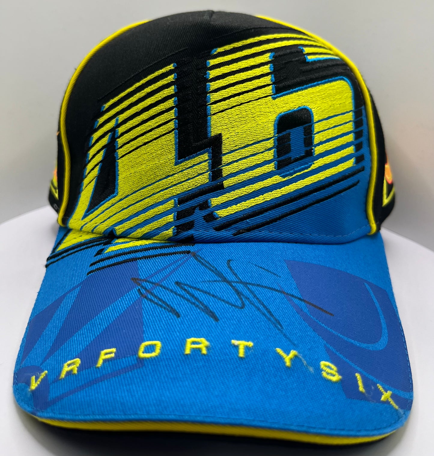 Valentino Rossi Signed VR FortySix Blue & Black MotoGP Cap with COA