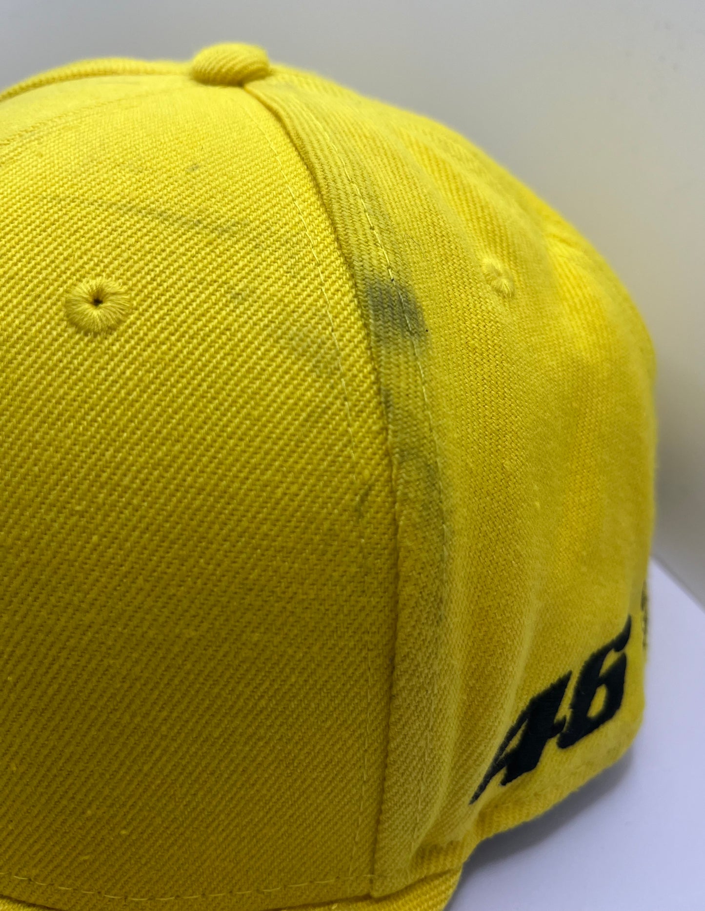 Valentino Rossi Signed Yellow Flat-Brim Monster Energy MotoGP Cap with COA