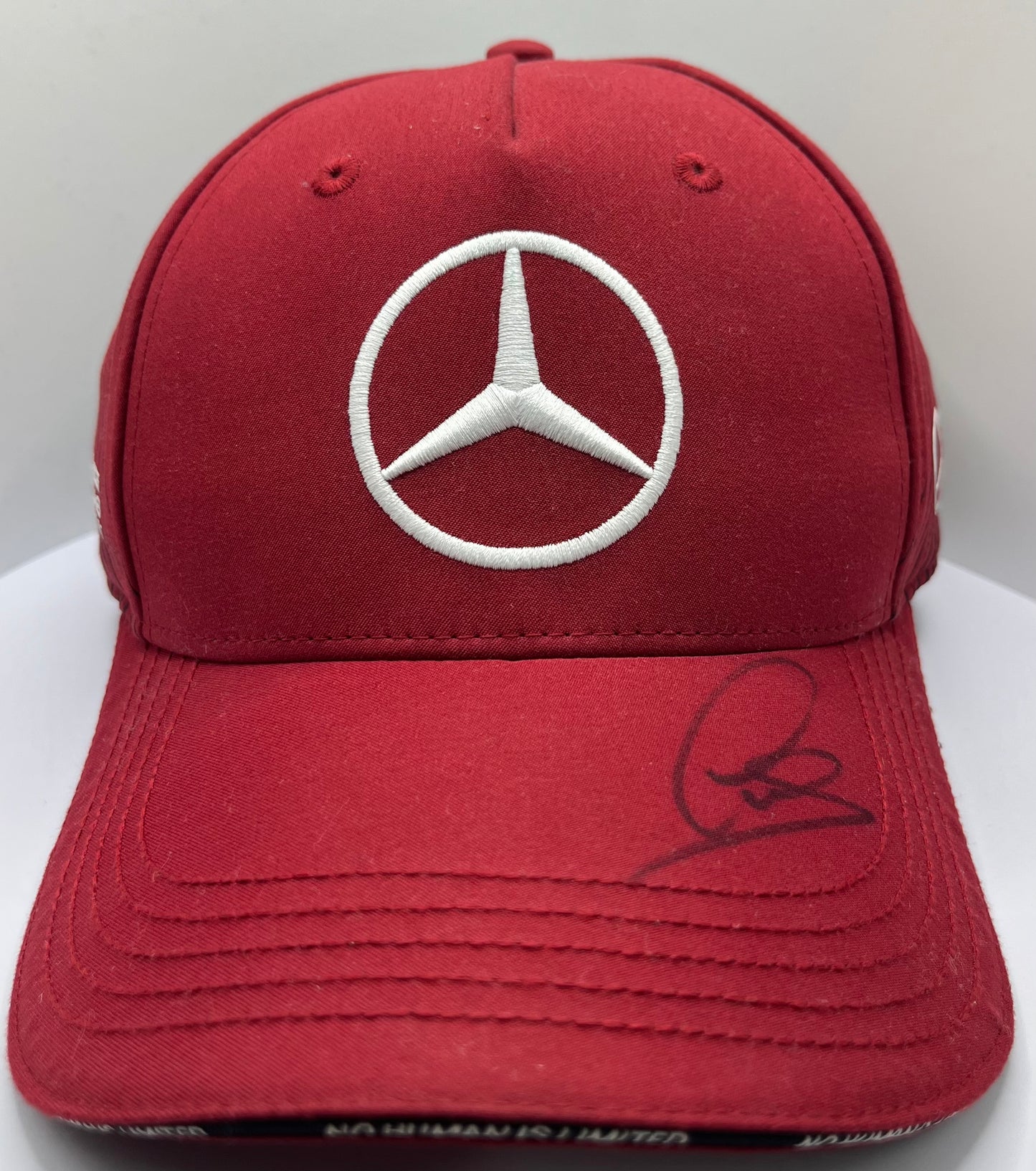 Lewis Hamilton Signed Mercedes AMG Petronas Burgandy F1 Cap with COA