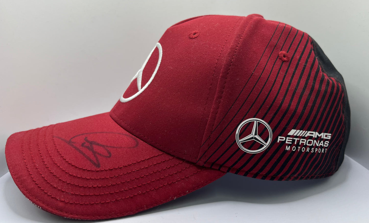 Lewis Hamilton Signed Mercedes AMG Petronas Burgandy F1 Cap with COA