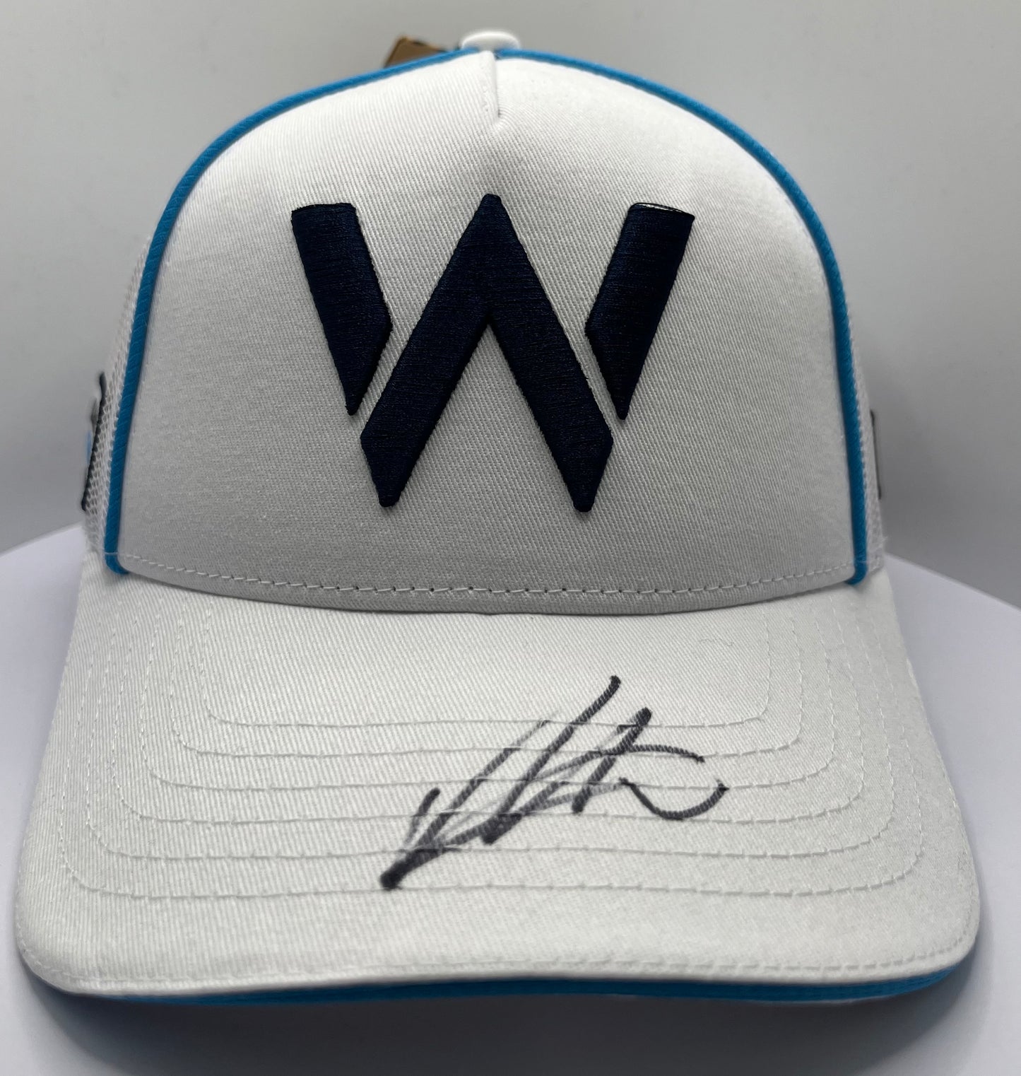 Alex Albon - Formula One Williams Racing Driver Signed White & Blue F1 Cap with COA
